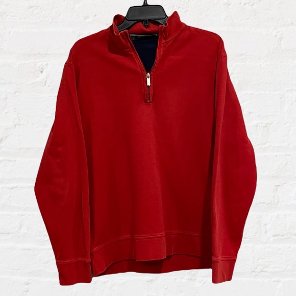 Bobby Jones Sweater 1/4 Zip Long Sleeve Pullover Men’s Sz Large‎ - Picture 1 of 3